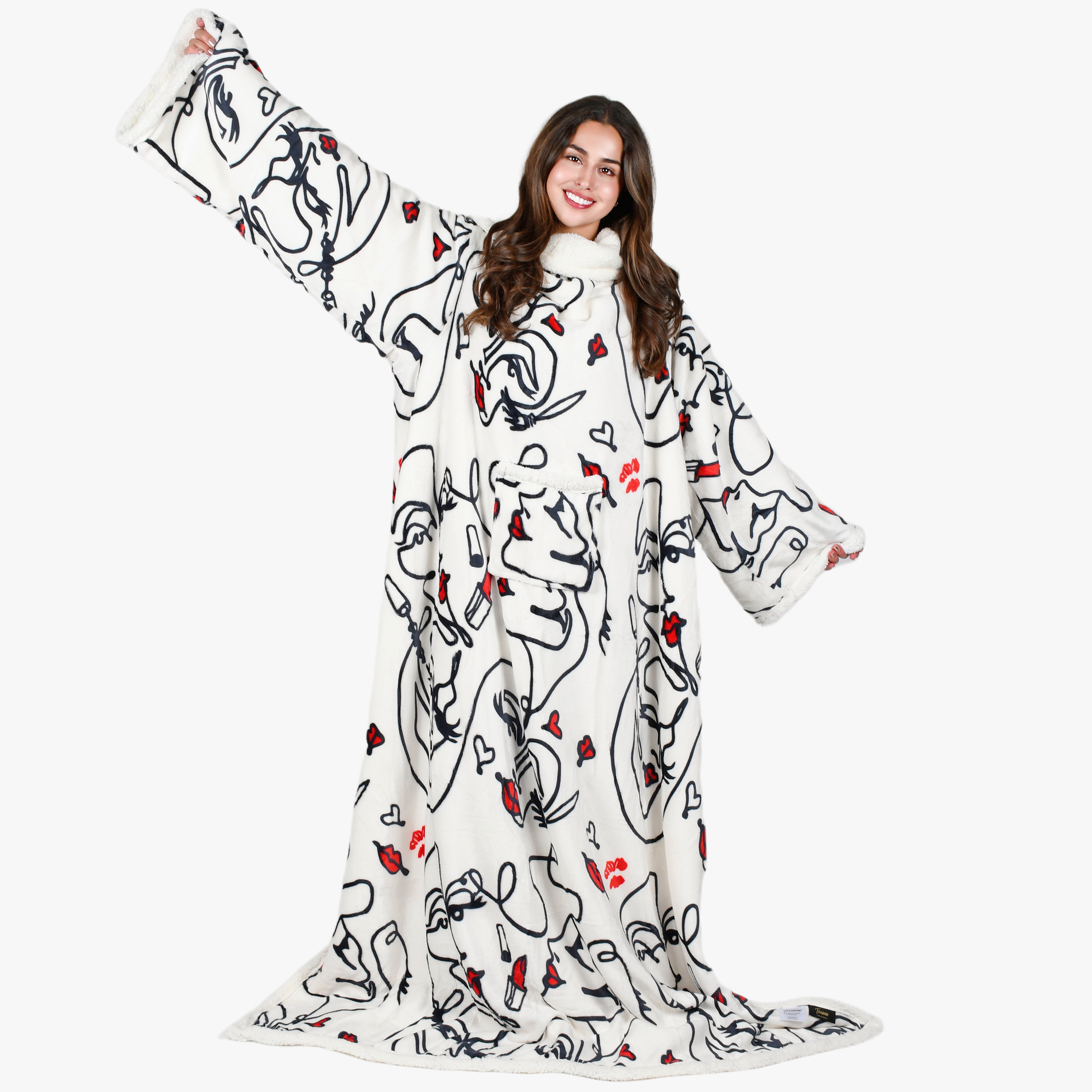  Tirrinia Wearable Blanket with Sleeves and Foot Pocket