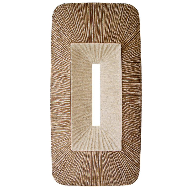 Traditional Abstract Wall Decor on Resin, 32" H x 16" W x 2" D