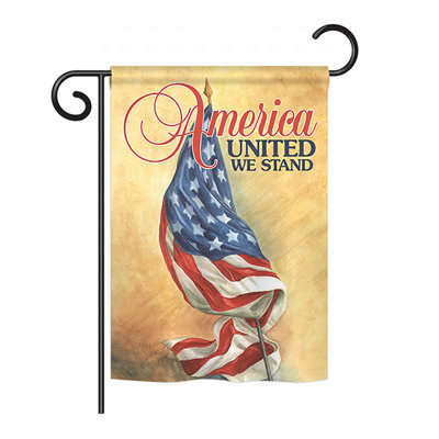 Drapeau de maison en polyester à 2 côtés america united