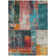 Machine Washable Indoor/Outdoor Xhevrie Teal Rug
