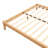 Solid Dry Bamboo Wood Platform Bed Frame with Wood Slat and Metal Support-897727384-897727387