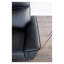 Transitional Black Leather Match Recliner Chair with Flared Padded Arms