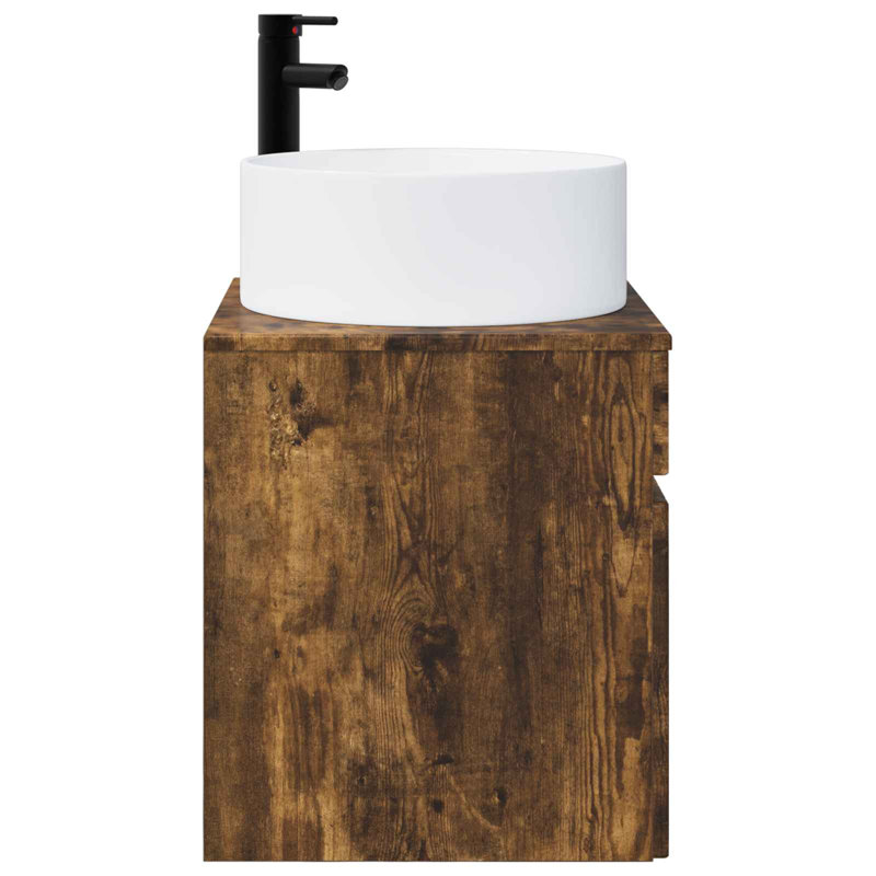 490 mm Bathroom Vanity, Smoked Oak