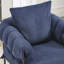 Chaise d'appoint décorative moderne avec pieds en métal et revêtement moelleux-1436070770