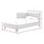 Lit simple d'angle en polyuréthane brun Julesburg-376602704