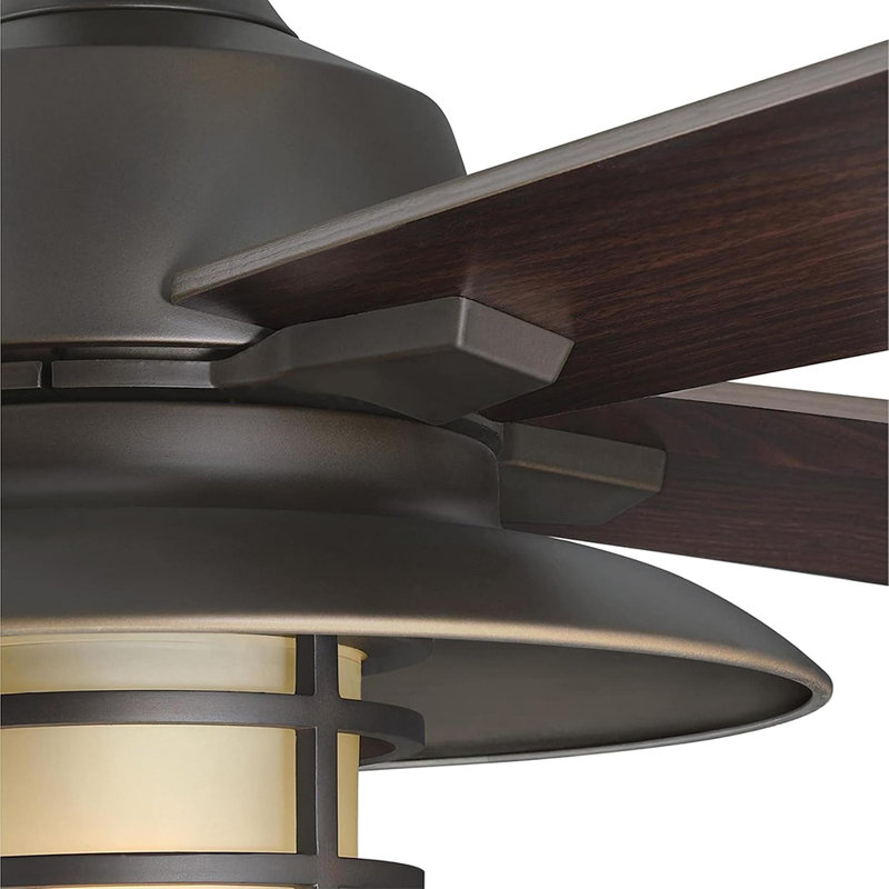 Westinghouse Porto, ventilateur de plafond à DEL de style artisanal avec lumière, 52 pouces