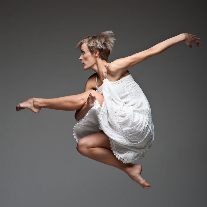 Danseuse moderne - photographie sur toile, H 20 po x l 20 po
