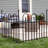 Corsair 30.5'' H x 37.5'' W Steel Decorative Border Fence With Posts