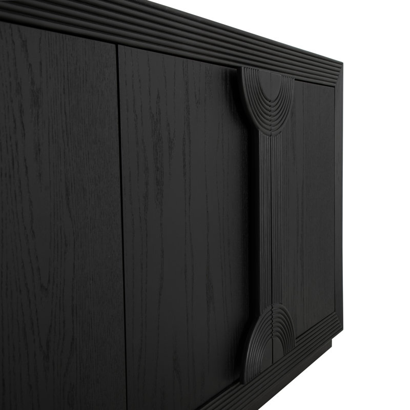 Areo Sideboard - Black, 34.25" H x 86" W x 17" D, Black