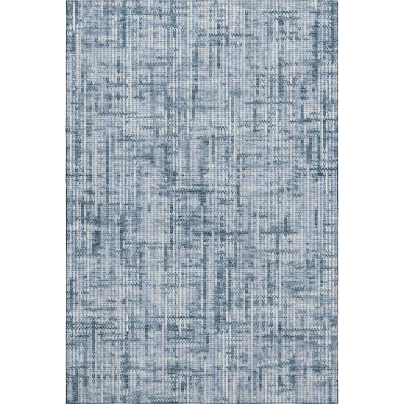 Tapis de qualité supérieure lavable à la machine Mayfield AMF2130, Bleu, 8 pi x 10 pi