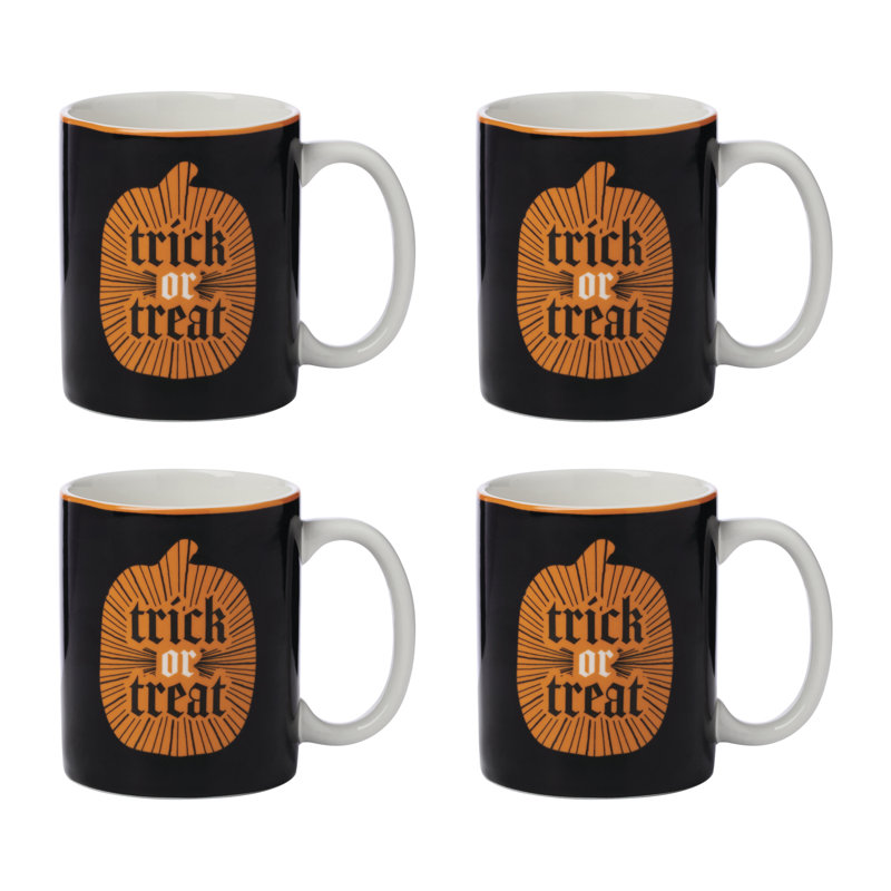 Vintro Halloween Mugs, Set of 4