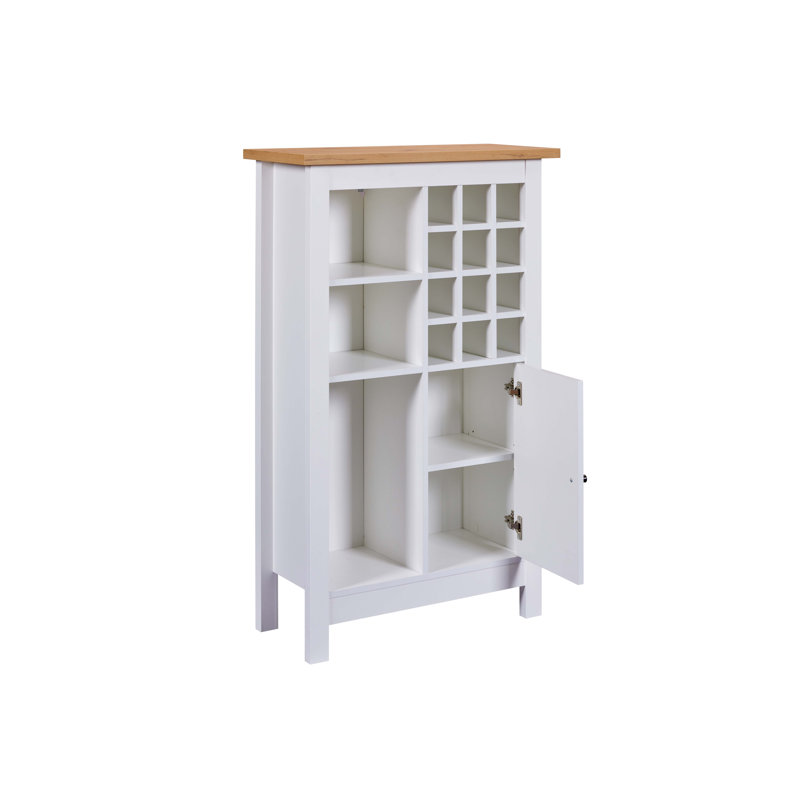 Adaliz Wine Cabinet, White