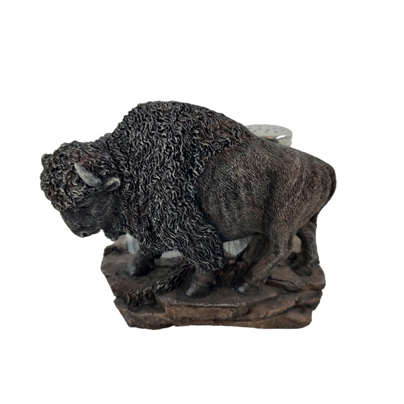 Ensemble de porte-shaker en polyrésine pour bisons d'Amérique du Nord