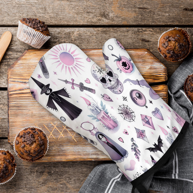 Dreamy Goth Oven Mitt Cotton Twill