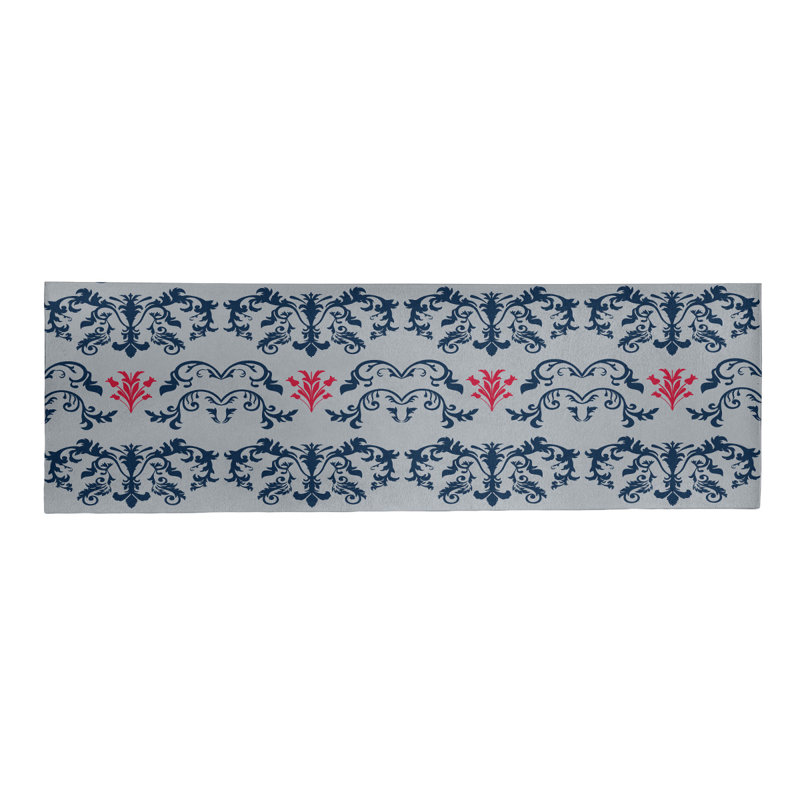 Tapis de couloir argenté
