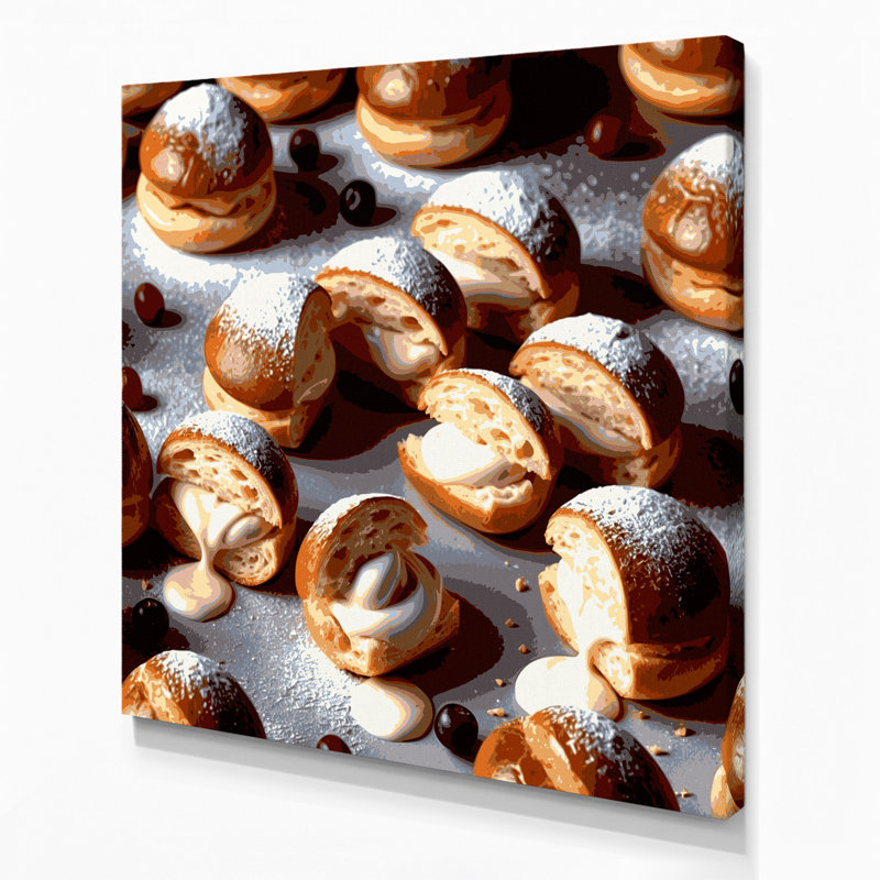 Art mural sur toile, Desserts, H 16 po x l 16 po