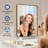 Molly Tempered Glass and Metal Framed French Cleat Mounted Wall Bathroom / Vanity Mirror-86849823-86873724-120985719