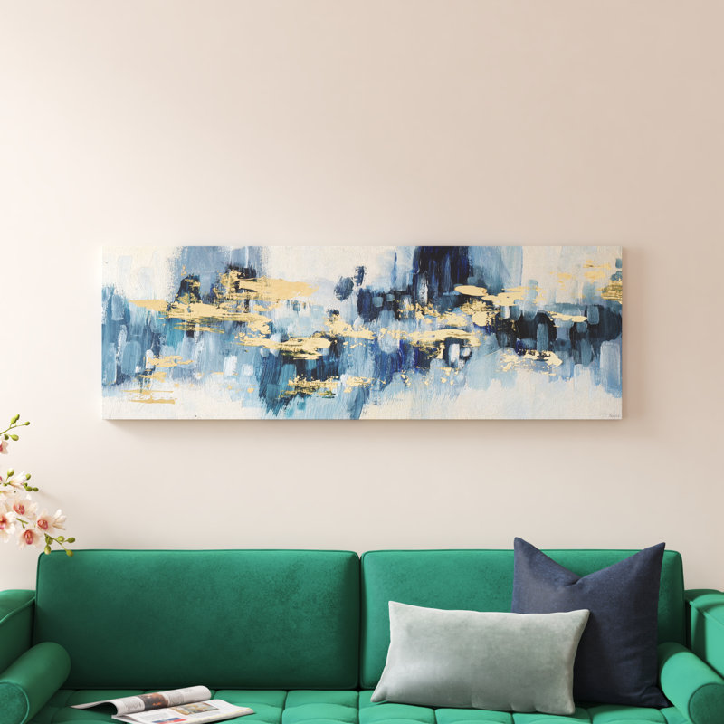 «Water Reflection», reproduction sur toile tendue, H 10 po x l 30 po x P 1,5 po