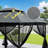 Double Roof Soft Top Metal Patio Gazebo With Netting-111128222-111128224