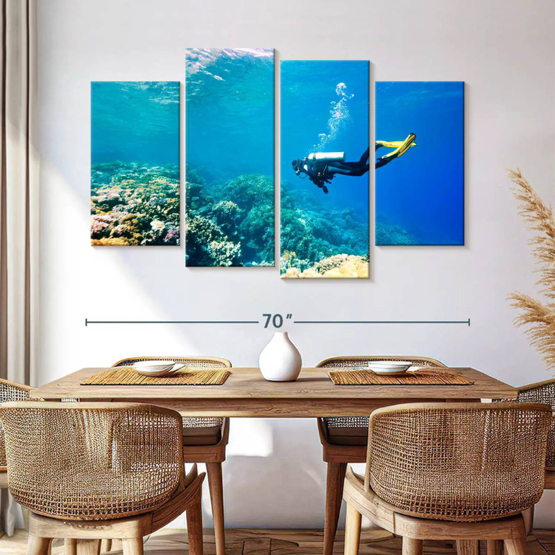 Senne Underwater Scuba Diver, 42" H x 68" W