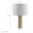 Lampe de table en travertin Zenith