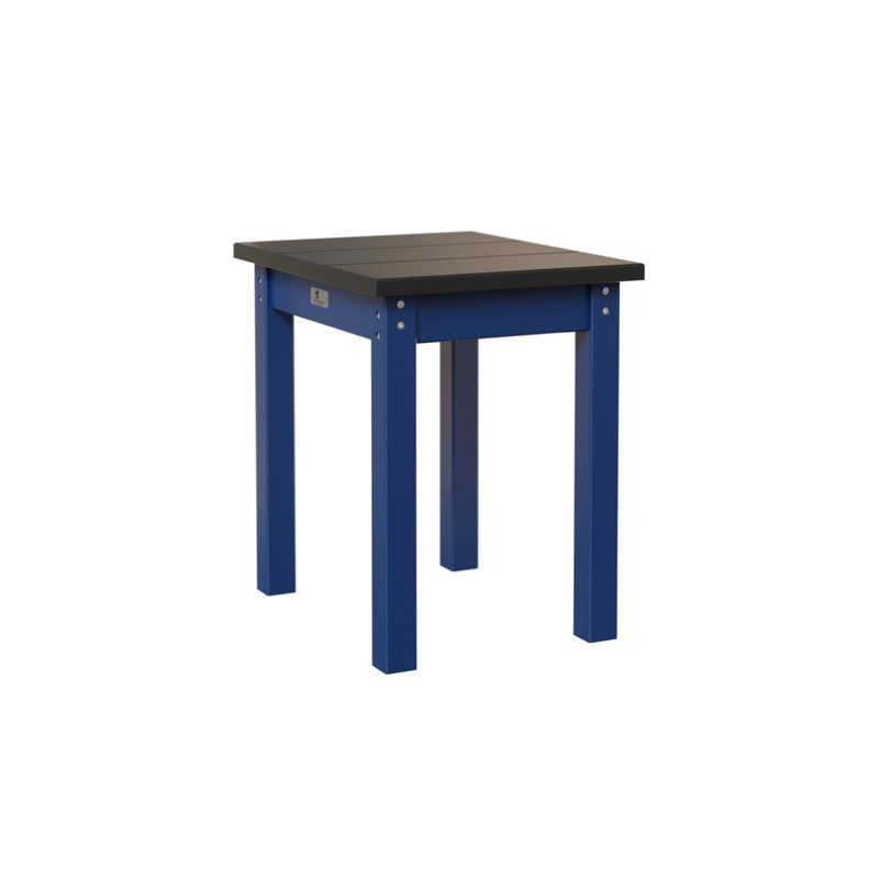 Berlin Gardens Economy End Table, Black, Pacific Blue