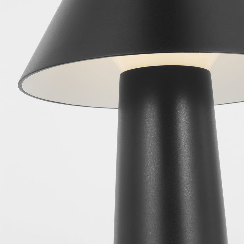 Sesa Short Accent Rechargeable Table Lamp, Black