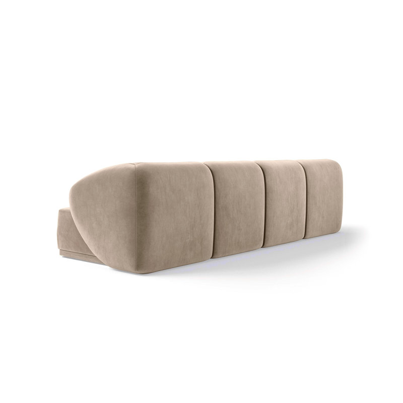 4 Seater Velvet Sofa & Chaise
