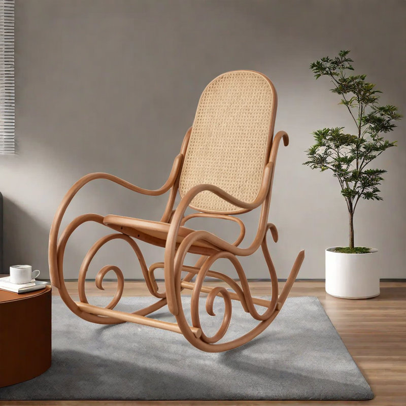 Chaise berçante Casual, Brun