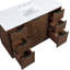 Meuble-lavabo de 48 po en pierre reconstituée et en bois massif Willard-111221000-128500675