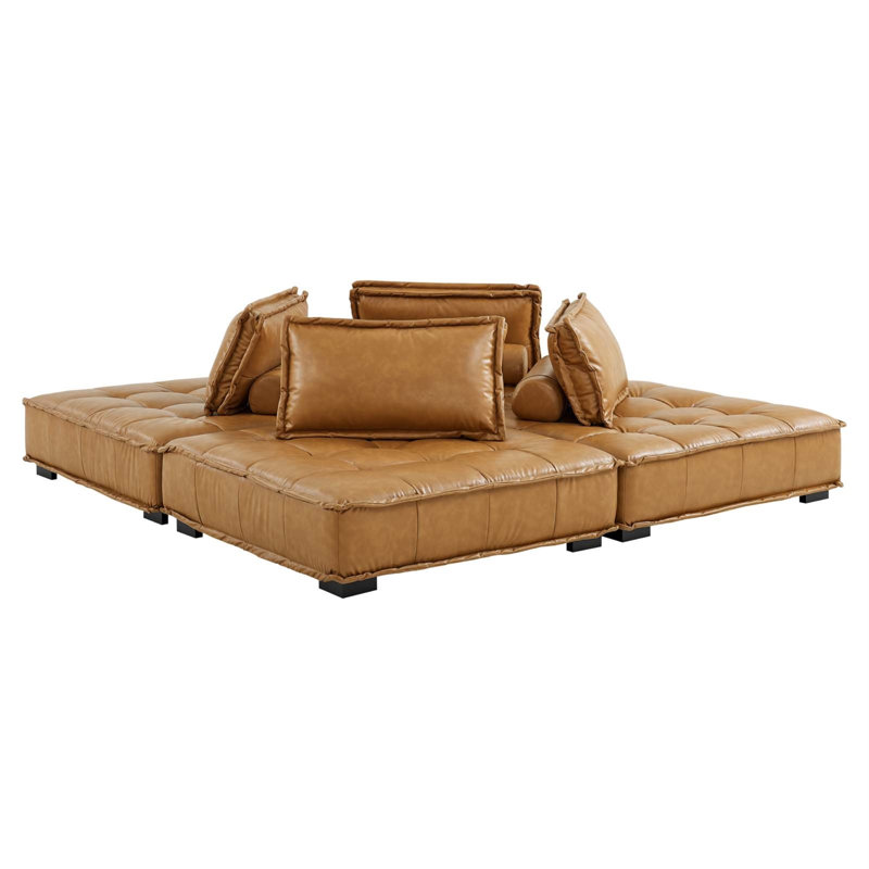 Canapé modulaire en cuir Vegan