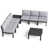 Light Gray Cushion/Black Frame
