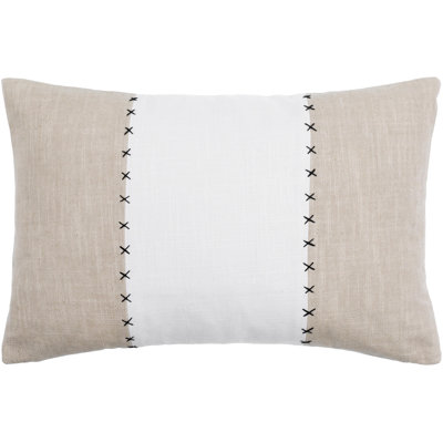 Embroidered Cotton Throw Pillow