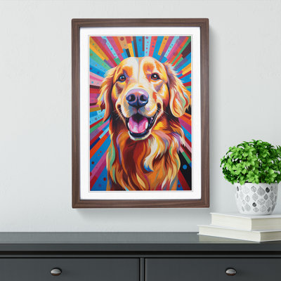 Golden Retriever Op No.3 - Framed Print