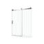 Porte de douche H 76 po x l 56 à 60 po. Verre trempé de 3/8 po. Noir mat. Solution idéale pour une porte de salle de bain, verre, noir, sortie facile à nettoyer
