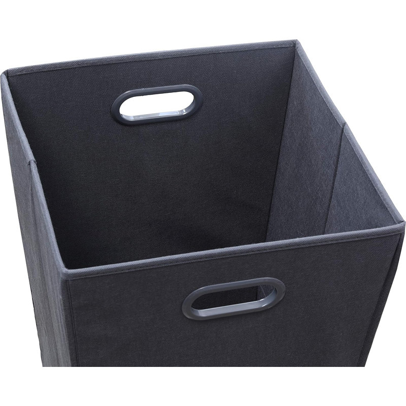 Panier à linge pliable, Gris foncé