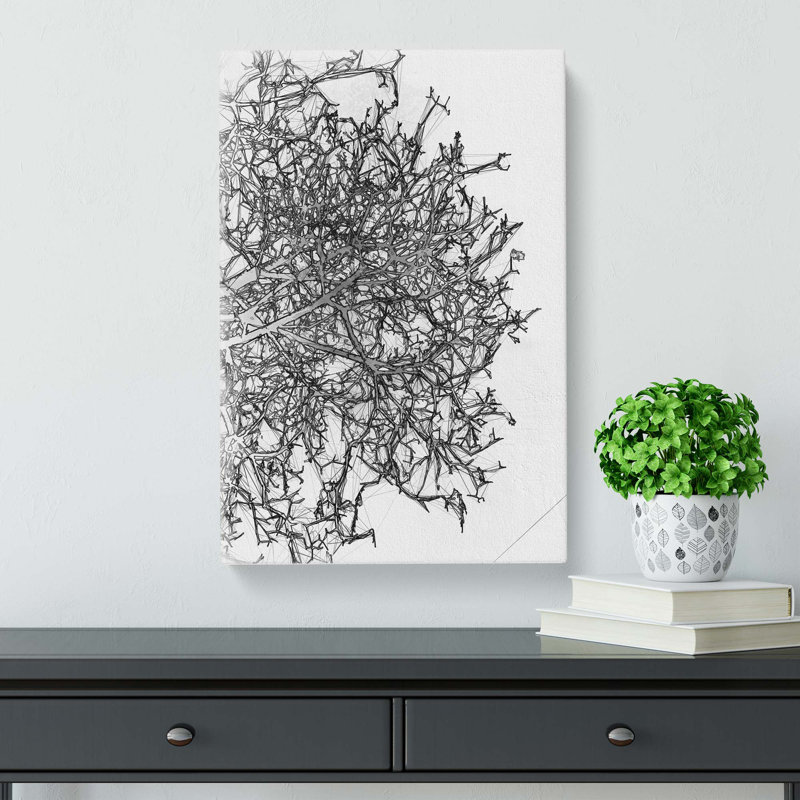 Bare Tree in Abstract - Wrapped Canvas, 91cm H x 60cm W x 3cm D