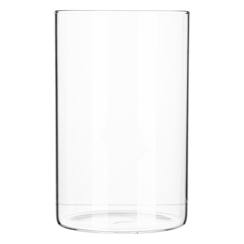Argon Tableware - Glass Scandi Storage Jars with Cork Lids - Set of 6, 15.5cm H x 10cm W x 10cm D