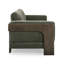 Canapé en chenille recyclé vert olive Elyn