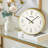 QXG158GLH Classic Modern Clock, Golden