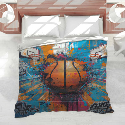Édredon Graffiti Basketball Court