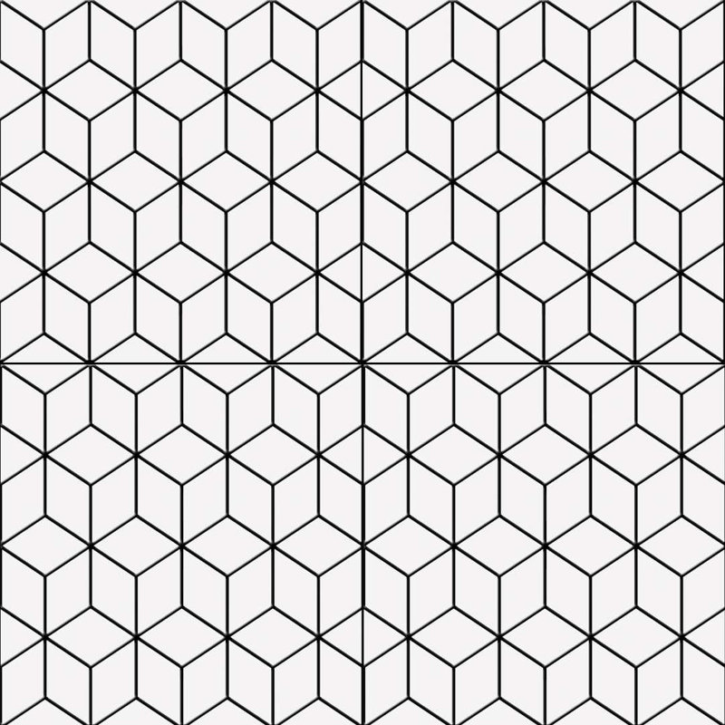 Carreau de porcelaine pour plancher et mur à motif 10 po x 10 po Winifred, Nègre