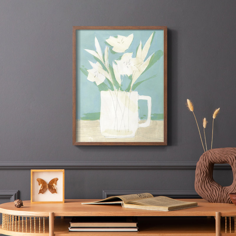 Reproduction encadrée Mute Spring Arrangement III - bois massif, Brun, H 10 po x l 8 po