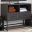 Meuble télé en acier noir 26,8 po x 15,4 po x 23,8 po vidaXL 26,8 po x 15,4 po x 23,8 po-32967477