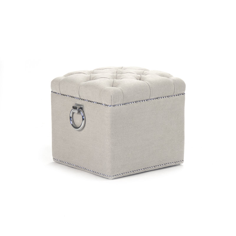 Paol Solid Wood Accent Stool