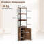 180cm H x 38cm W Metal Corner Bookcase-321908653