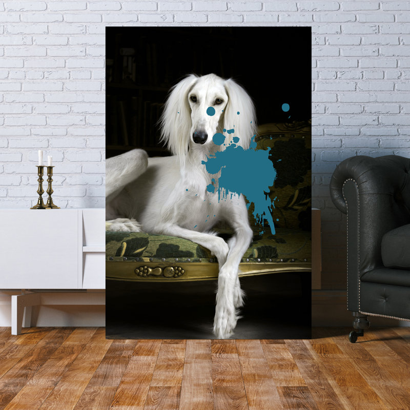 No Frame Print on Plastic / Acrylic, Blue/Black/Green