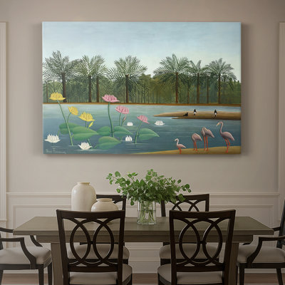 Les flamants roses - Henri Rousseau - Toile tendue avec châssis - 1907