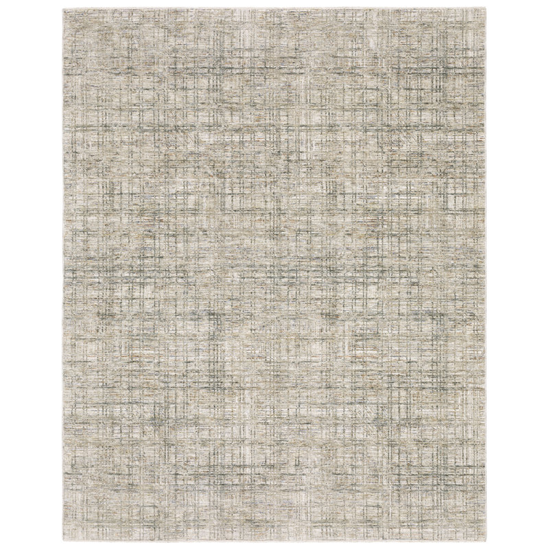 Gloria Distressed Abstract Beige/ Multi Area Rug, Rectangle 5'3" x 7'10"