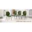 Ensemble confortable de 4 chaises de salle à manger confortables en cuir d'unité centrale modernes pour la maison